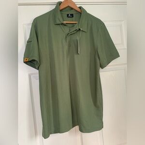 ZITY Men’s Green Short Sleeve Polo Shirt Size L New With Tags